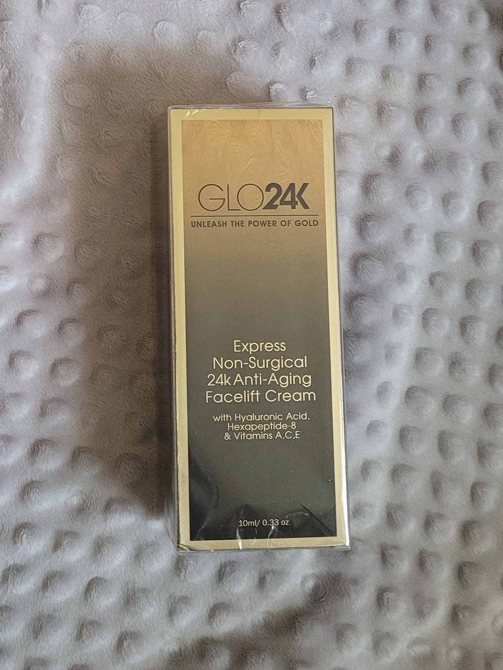 GLO24K 24K Gold Anti-Aging Face Cream 10ml New Sealed